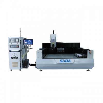 SUDA CNC equipments 7.5kw water coming spindle  stone machinery cutting marble granite  ceramic