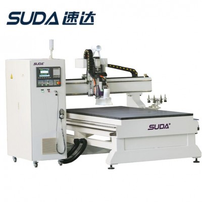 SUDA Carousel design ATC cnc router 1325 wood machinery with 9kw air cooling spindle