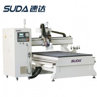 SUDA Carousel design ATC cnc router 1325 wood machinery with 9kw air cooling spindle