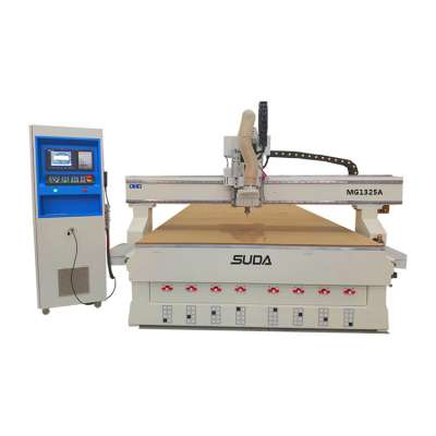 1325 1530 2030 2040 8pcs tools change automatic 3d wood carving cnc router machine with 9KW Italy air cooling spindle